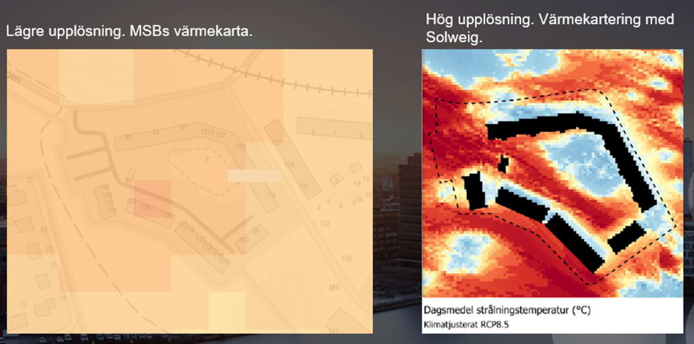 Värmekartering, olika upplösningar